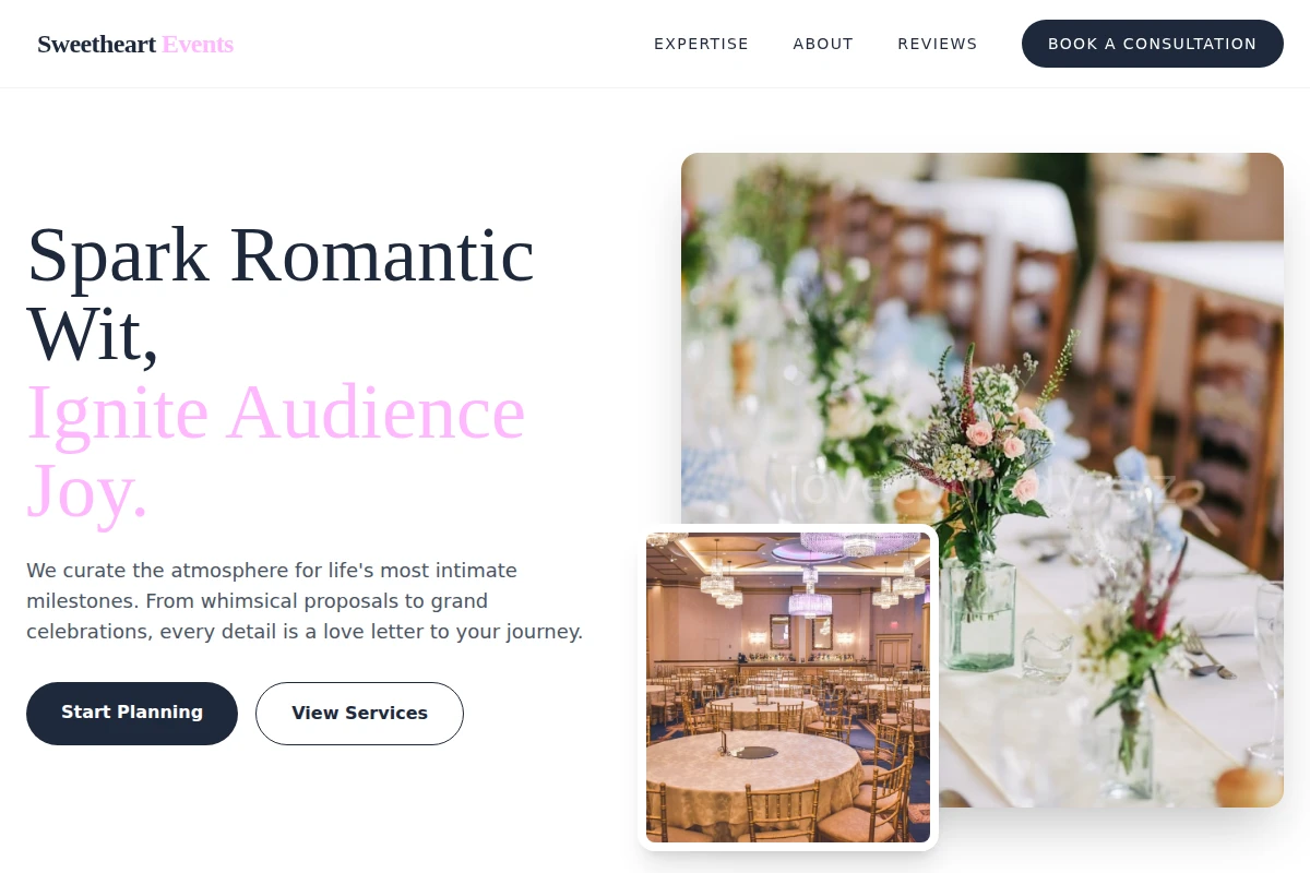 Sweetheart Event Planning