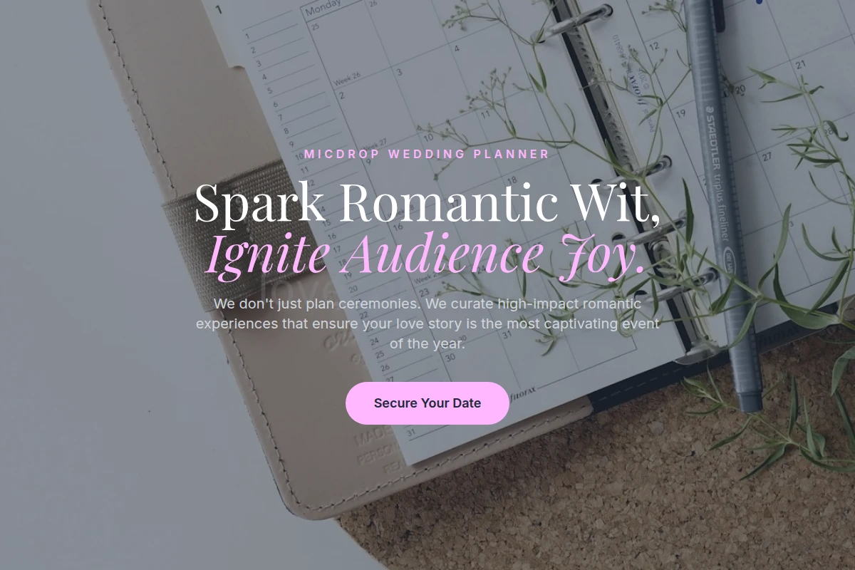MicDrop Wedding Planner
